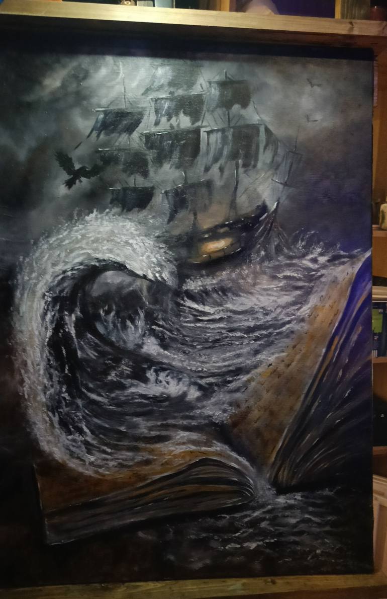Original Abstract Fantasy Painting by Raven Dubh