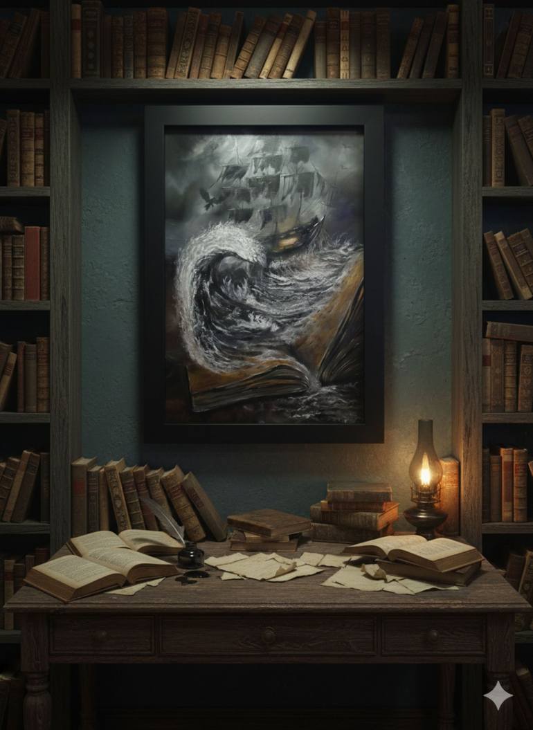 Original Abstract Fantasy Painting by Raven Dubh