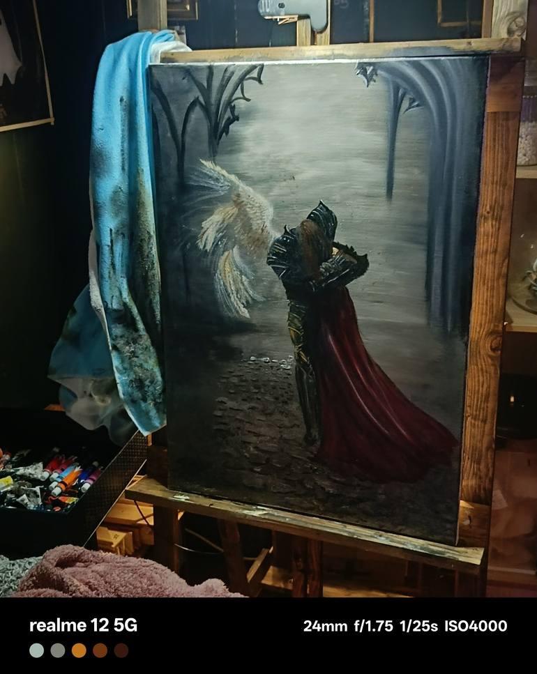 Original Contemporary Fantasy Painting by Raven Dubh