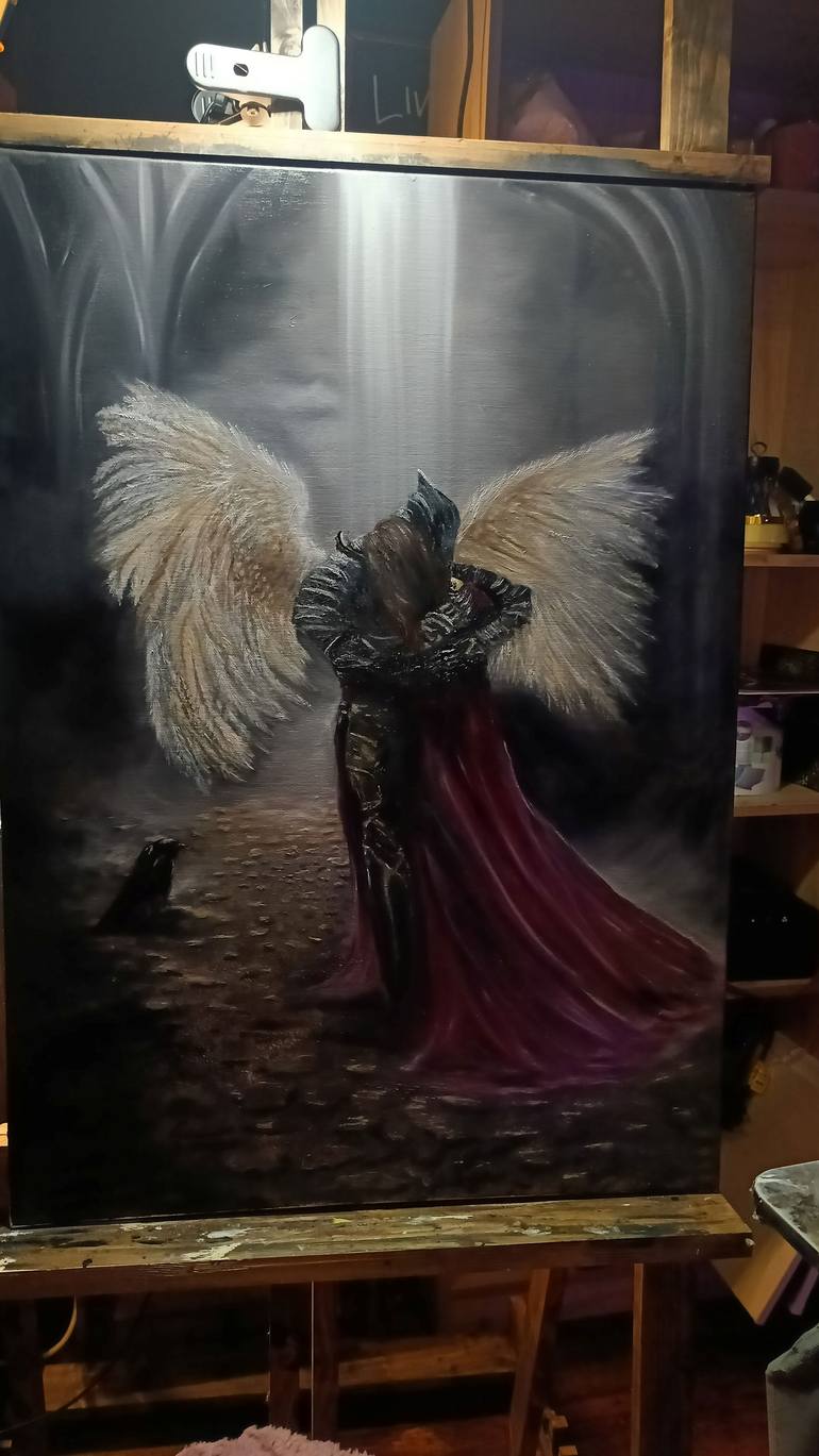Original Contemporary Fantasy Painting by Raven Dubh