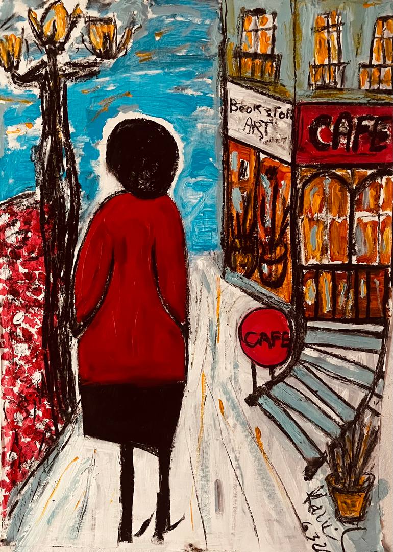 Original Abstract Painting by Karineh Babayan | Abstract Art on Canvas | The Bookstore Cafe
