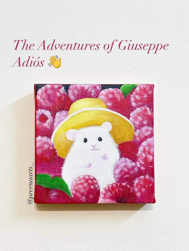 Original Animal Painting by Prerna Singh | Contemporary Art on Canvas | The Adventures of Giuseppe: Adios (Part 5 of 5)