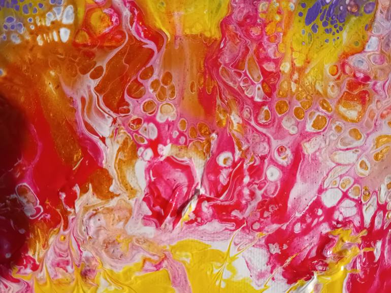 Original Abstract Sunrise Painting by Aurora Goia