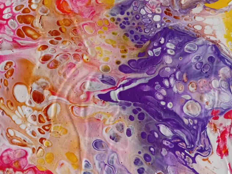Original Abstract Sunrise Painting by Aurora Goia