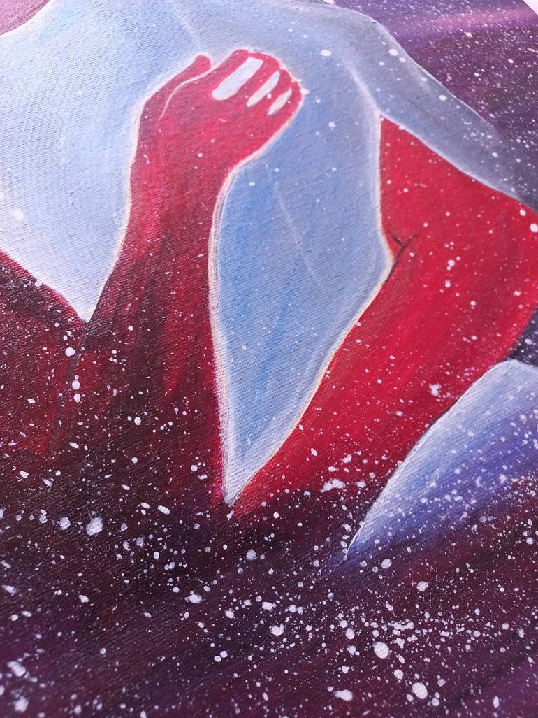 Original Abstract People Painting by Nataliia Mykhailiuk