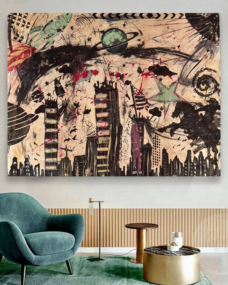 Original Expressionism Abstract Painting by Ulas Bakir