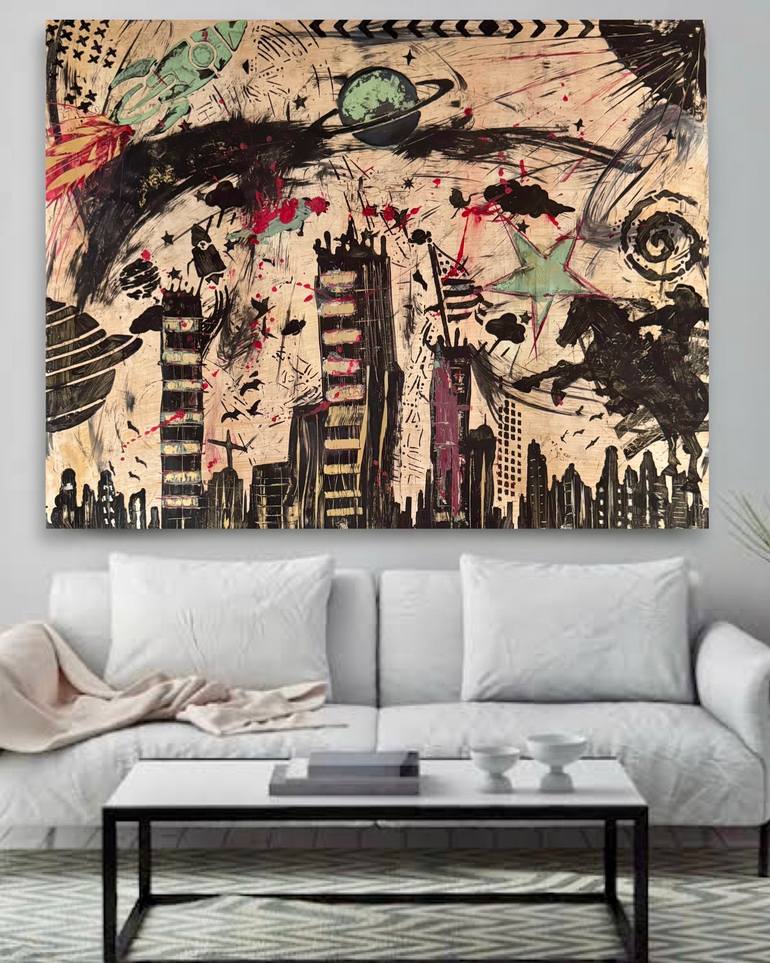 Original Expressionism Abstract Painting by Ulas Bakir