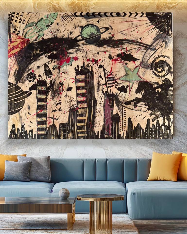 Original Expressionism Abstract Painting by Ulas Bakir