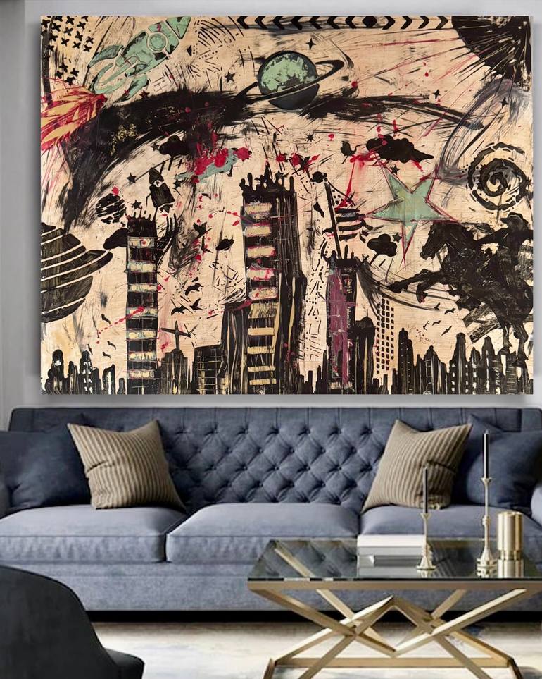 Original Expressionism Abstract Painting by Ulas Bakir