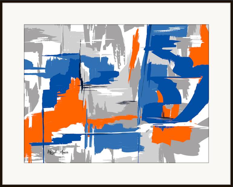 Original Abstract Expressionism Abstract Digital by Mirel Anvo