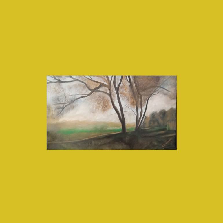 Original Abstract Landscape Painting by Guido L Vengoechea