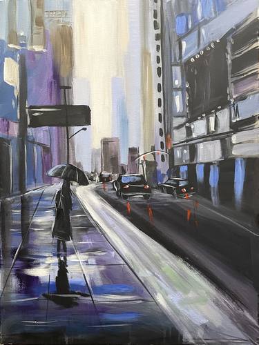 Original Impressionism Cities Paintings by Aisha Haider