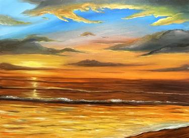 Original Impressionism Seascape Paintings by Aisha Haider