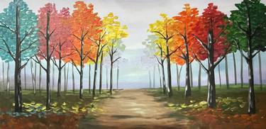 Original Impressionism Landscape Paintings by Aisha Haider