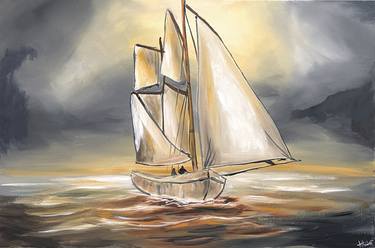 Original Boat Paintings by Aisha Haider