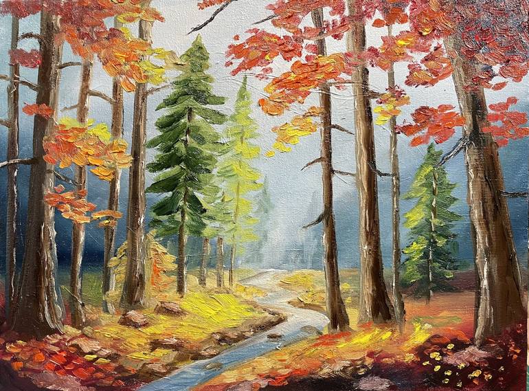 Original Impressionism Landscape Paintings by Aisha Haider