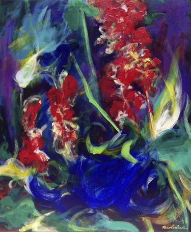 Print of Abstract Expressionism Garden Paintings by Hiroko Imada
