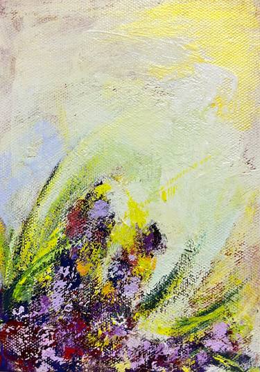 Original Abstract Garden Paintings by Hiroko Imada