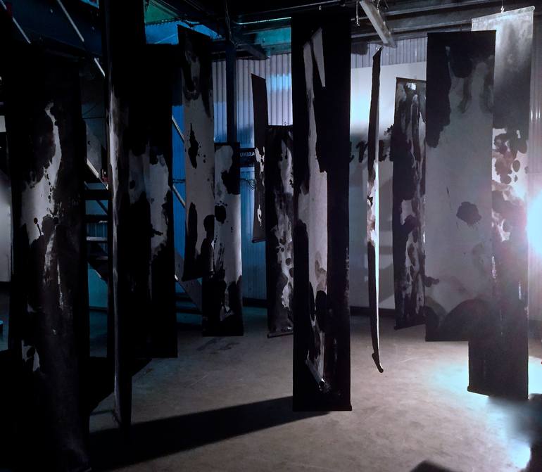 Print of Abstract Nature Installation by Hiroko Imada