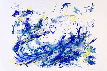 Print of Abstract Expressionism Abstract Printmaking by Hiroko Imada