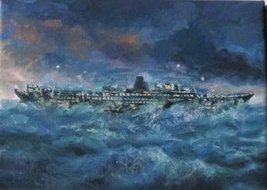 Original Impressionism Seascape Paintings by wendy elia