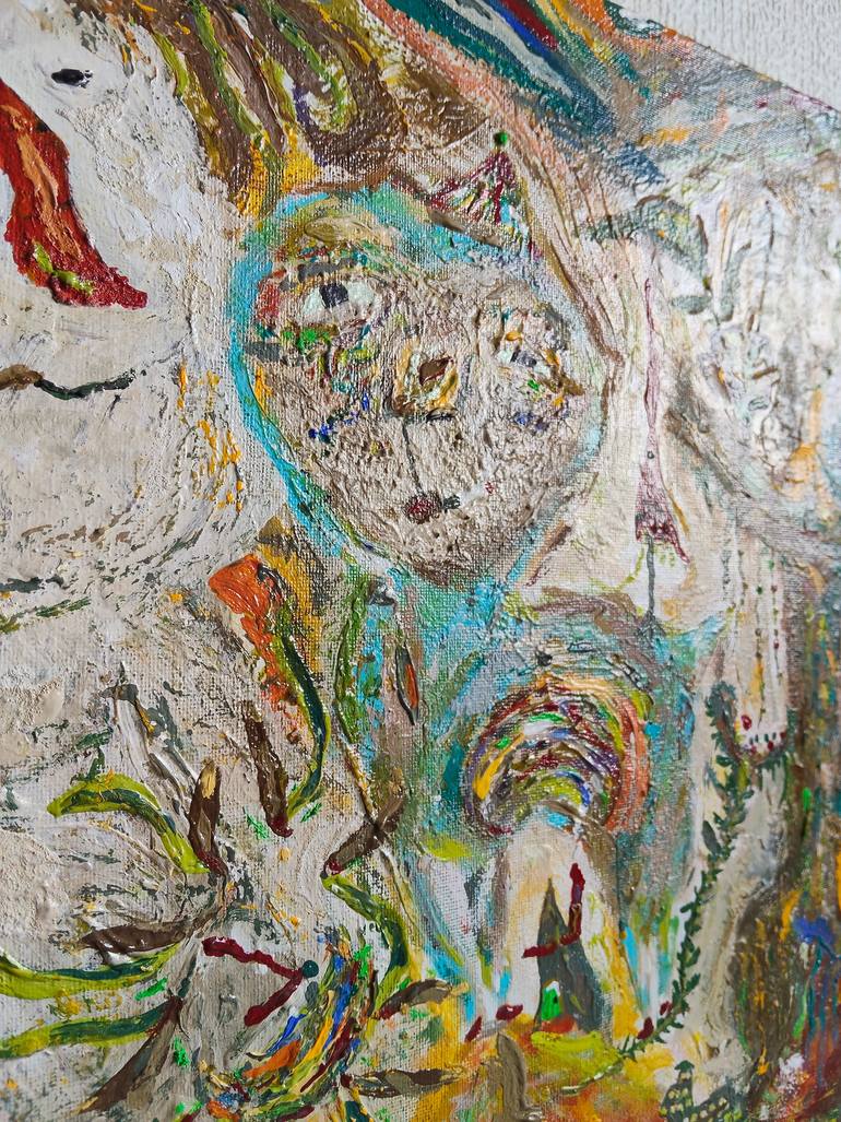 Original Abstract Expressionism Abstract Painting by Yuriko Setsu