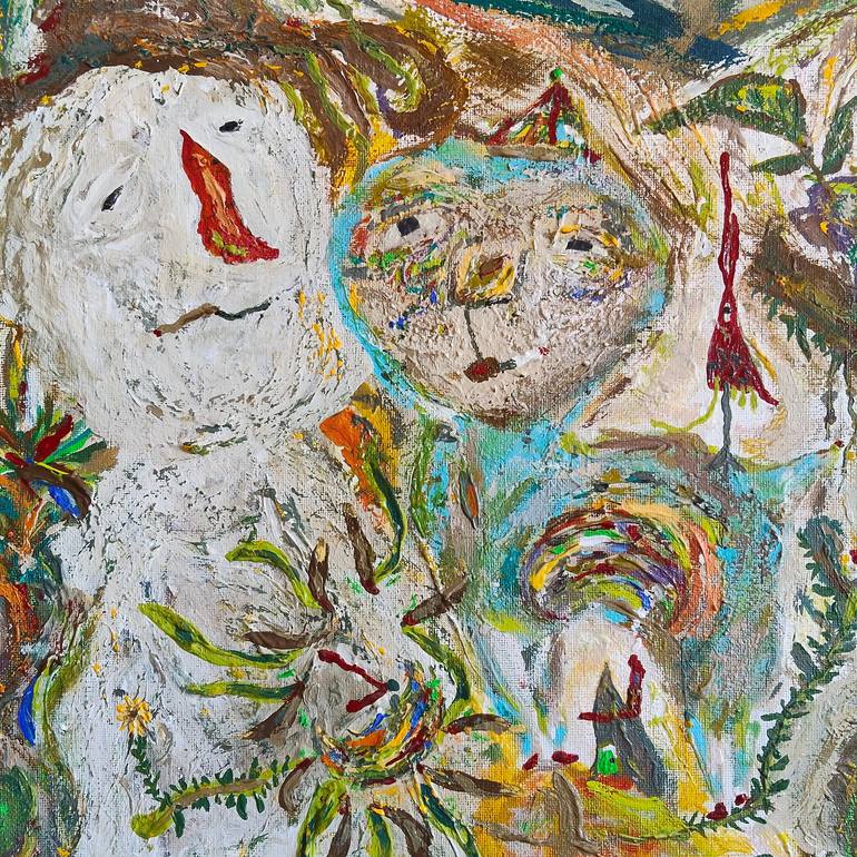 Original Abstract Expressionism Abstract Painting by Yuriko Setsu