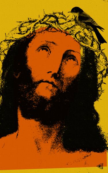 Original Pop Art Religious Collage by Mark Skay