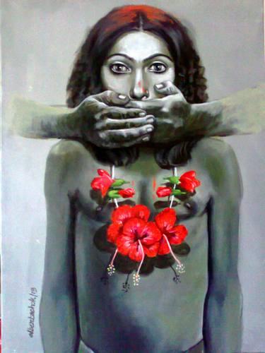 Original Figurative Body Paintings by Bidya Ashok