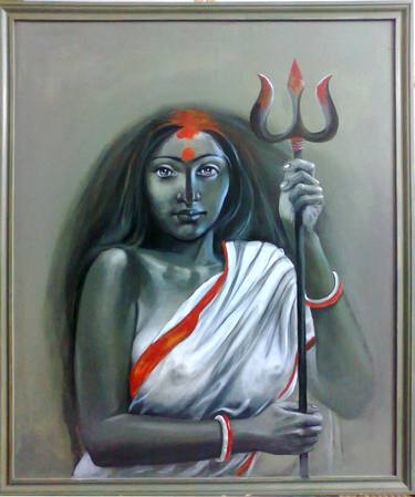Original Figurative Religious Paintings by Bidya Ashok