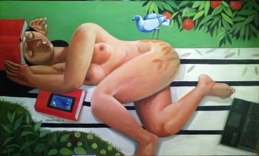 Original Cubism Nude Paintings by Bidya Ashok