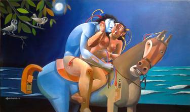 Original Cubism Fantasy Paintings by Bidya Ashok