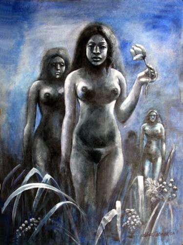 Original Figurative Nude Paintings by Bidya Ashok