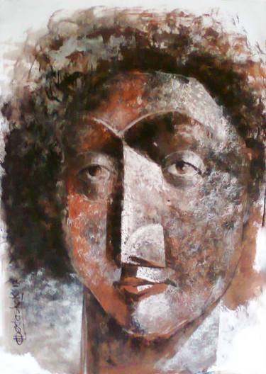 Original Cubism People Paintings by Bidya Ashok