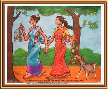 Original Figurative People Paintings by Bidya Ashok