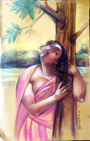 Original Women Drawings by Bidya Ashok