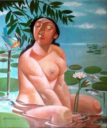 Original Abstract Expressionism Women Paintings by Bidya Ashok