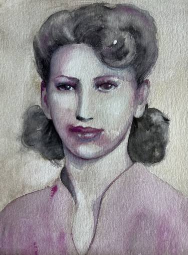 Original Figurative Portrait Painting by Sylvia Batycka
