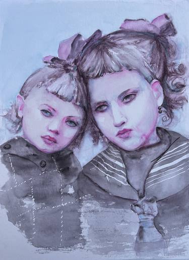 Original Contemporary Children Painting by Sylvia Batycka