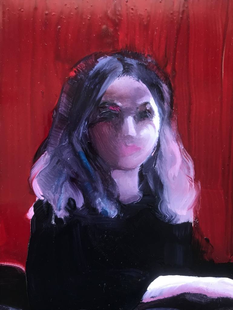 Original Portrait Painting by Sylvia Batycka