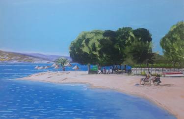 Original Fine Art Beach Paintings by Gökhan Alpgiray