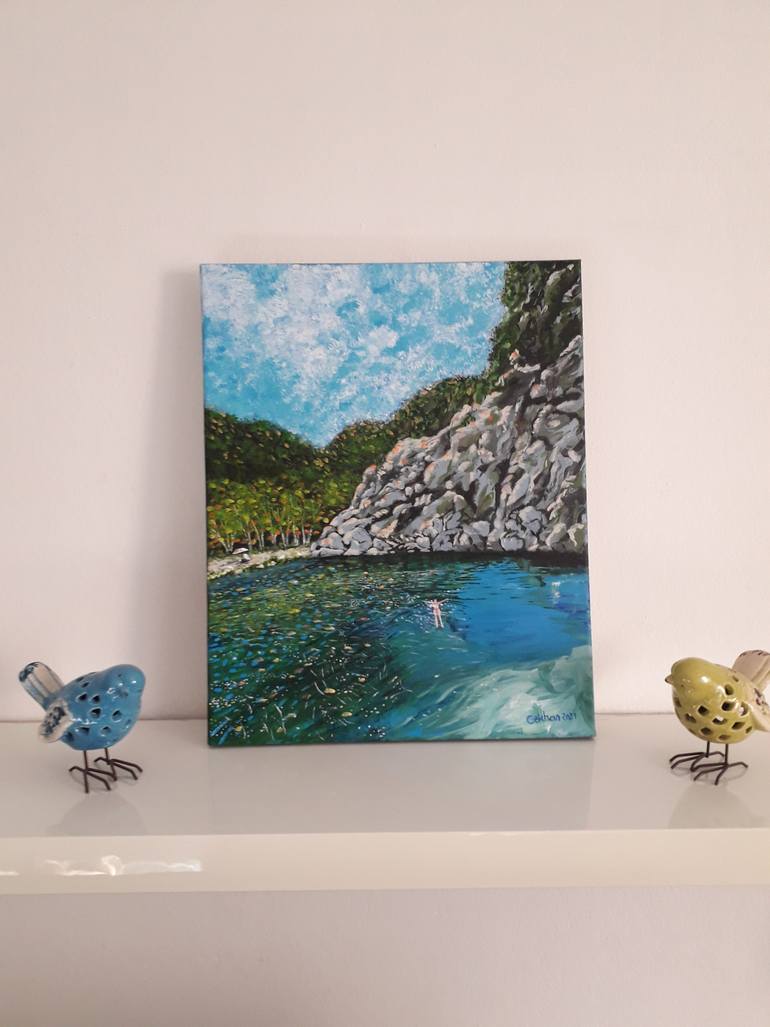 Original Figurative Landscape Painting by Gökhan Alpgiray