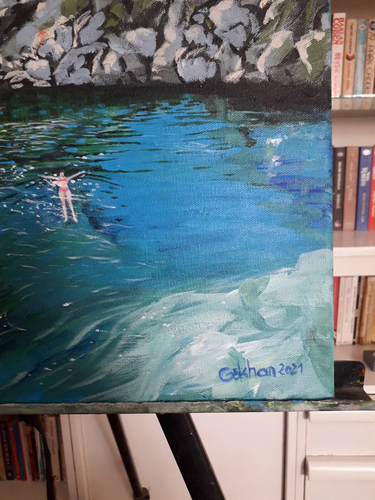 Original Figurative Landscape Painting by Gökhan Alpgiray