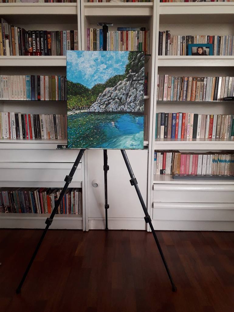 Original Figurative Landscape Painting by Gökhan Alpgiray