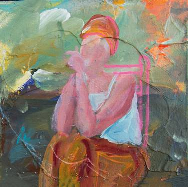 Original Figurative Women Paintings by gloria keller