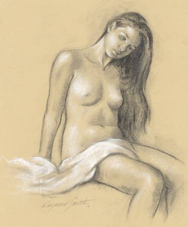 Original Nude Drawing by Raymond Smith