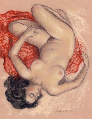 Original Nude Drawing by Raymond Smith