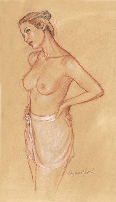 Original Nude Drawing by Raymond Smith