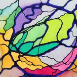 Collection Emotional Cartography. Dynamic abstract. Neural lines.Mindful art