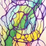 Collection Emotional Cartography. Dynamic abstract. Neural lines.Mindful art